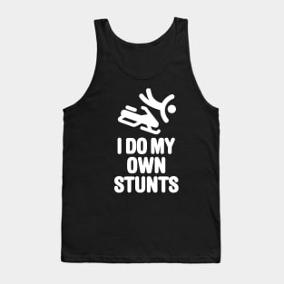 I do my own stunts - snowmobile Tank Top